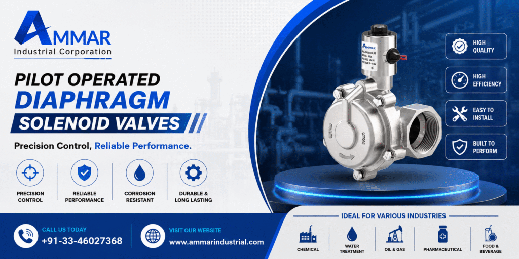 Pilot Operated Diaphragm Solenoid Valves
