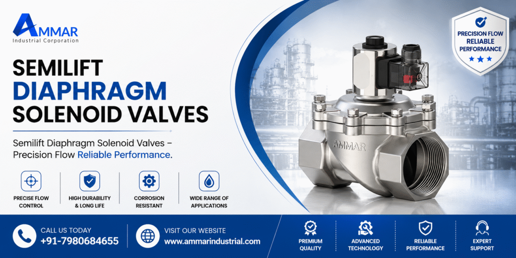 Semilift Diaphragm Solenoid Valves