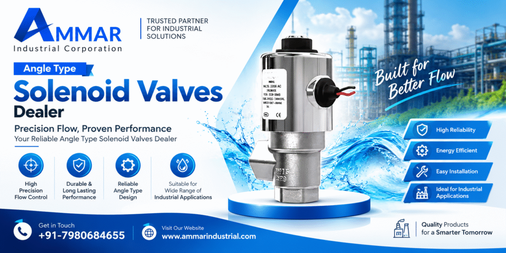 Angle Type Solenoid Valves Dealer